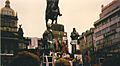 Prague November89 - Wenceslas Monument