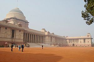 Rashtrapati Bhavan Wide New Delhi India