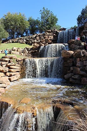 The "restored Falls" of the Wichita River just off Interstate 44