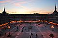 Sonnenuntergang am Plaza Mayor