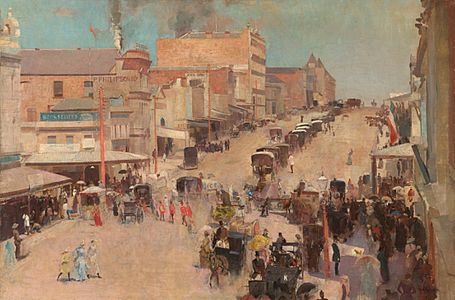 Tom Roberts Bourke Street