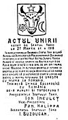 Unification of Romania & Bessarabia