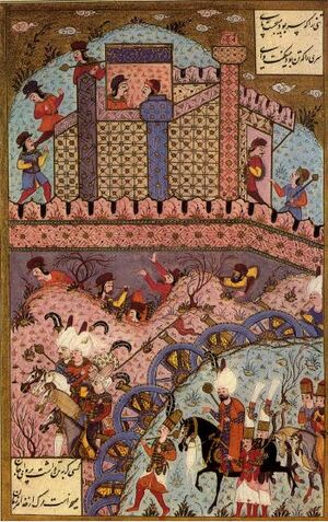 1543-Siege of Estolnibelgrad in Hungary-Suleymanname