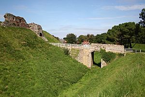 Castle Rising Gatehouse bridge