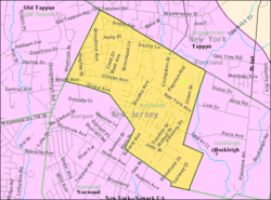 Census Bureau map of Northvale, New Jersey