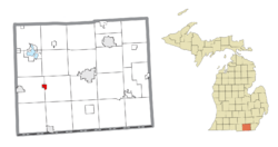 Location within Lenawee County