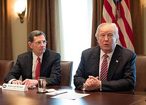 Donald Trump and John Barrasso