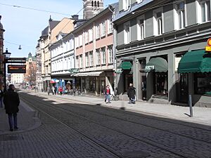 Drottninggatan-Hospitalsgatan, Norrköping april 2005