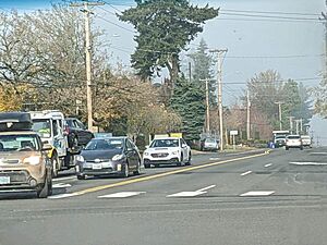 NE 162nd Ave on the border of Gresham and Portland