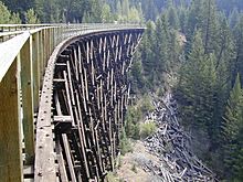 Myra Canyon Section of the Kettle Valley Railway August 2003