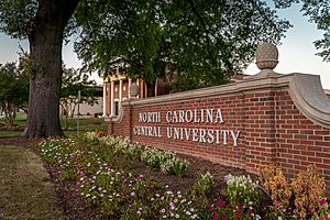 NCCU020 NCCU Sign DiscoverDurham