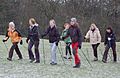 Nordic Walkers near Ilkley 020