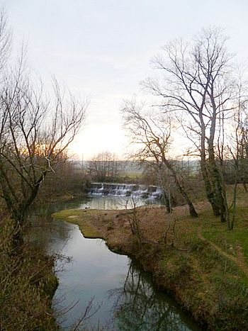 The Lèze in Beaumont-sur-Lèze