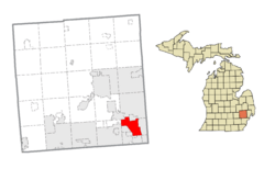 Location within Oakland County