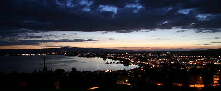 Sunset over Zug