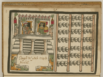 The Temple to the Aztec God Huitzilopochtli WDL6752