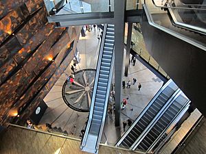 Titanic Belfast atrium looking down