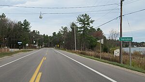 Topinabee, Michigan road signage