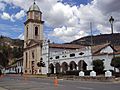 Vista lateral de la iglesia de Iza (bOYACÁ)