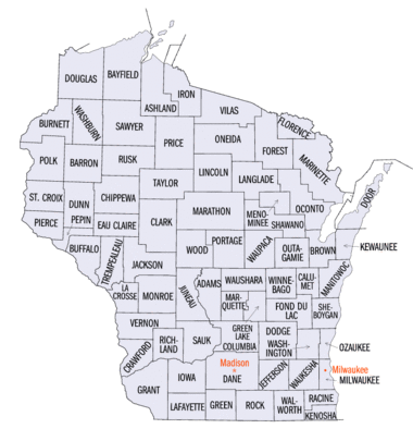 Wisconsin-counties-map