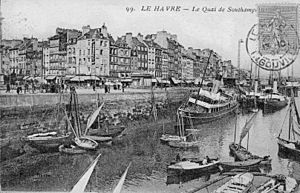 76-Le Havre-Quai de Southampton-années 20