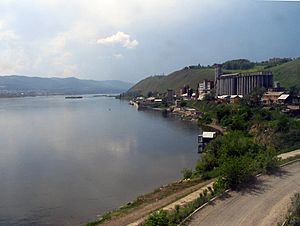 Bank of Yenisei River