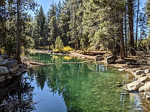 Donner Creek leaving Donner Lake