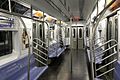 Empty subway in NYC