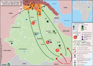 Ethiopia overall conflcit map 2020s