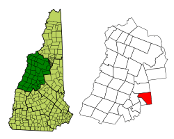 Location in Grafton County, New Hampshire