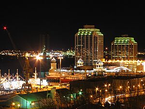 Halifax at night