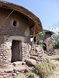 Lalibela-Maisons