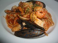 Linguine seafood