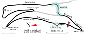 Oliver's Mount track map.svg