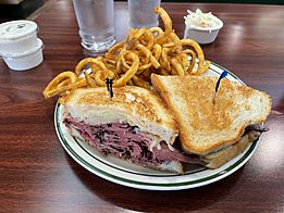 Pastrami Reuben from Brent's Deli