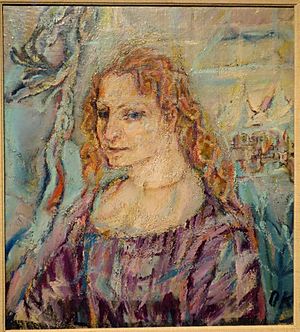 Portrait of Alma Mahler by Oskar Kokoschka, 1912, oil on canvas - National Museum of Modern Art, Tokyo - DSC06553 local