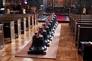 RoyalJubileeBells in the church