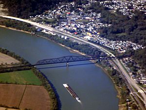 Aerial view of Sciotoville