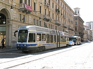 Tram in Torino, Italy