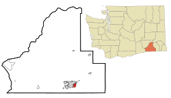 Location of Walla Walla East, Washington