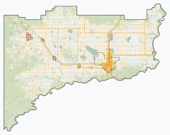 Grande Prairie is located in County of Grande Prairie