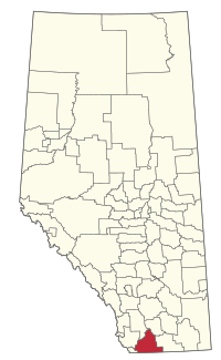 Location within Alberta