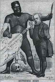 Bright Cetewayo cartoon 1882