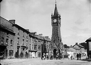 Clock tower, Machynlleth NLW3363564