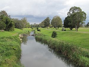 Kedron Brook W from Shaw Rd Kalinga