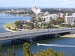 Kwinana Freeway crossing Swan River to South Perth.jpg