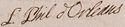 Louis Philippe d'Orléans's signature