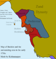 Map of Bushire 1750s