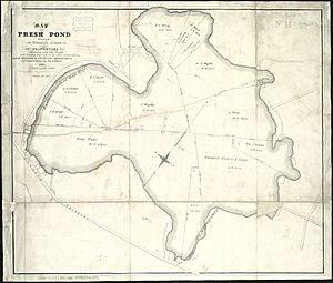 Map of Fresh Pond, 1841