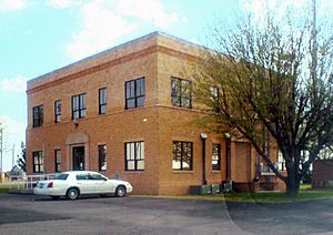 Loving County Courthouse, the only two-story building in Mentone, is listed in the National Register of Historic Places.